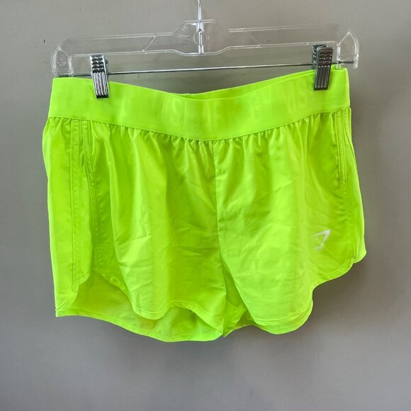 Gymshark Training Loose Fit Shorts Neon Green/Yellow- Size M‎ - Picture 1 of 4